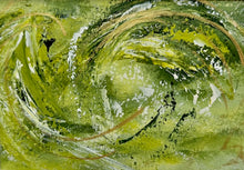 Load image into Gallery viewer, "Waves of Green" An Original 5x7 Painting on Paper