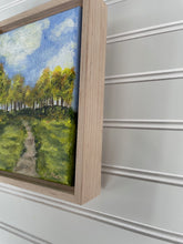 Load image into Gallery viewer, "Autumn Path II" an Original Framed 5x7 Acrylic Painting