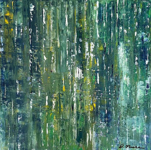 "Forest Rain" An Original 20x20 Acrylic Painting