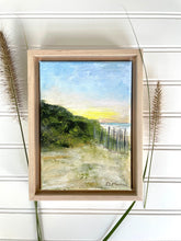 Load image into Gallery viewer, "Holding onto Summer" an Original Framed 5x7 Acrylic Landscape Painting