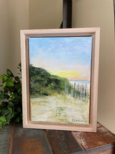 Load image into Gallery viewer, &quot;Holding onto Summer&quot; an Original Framed 5x7 Acrylic Landscape Painting
