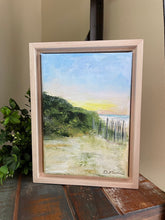 Load image into Gallery viewer, "Holding onto Summer" an Original Framed 5x7 Acrylic Landscape Painting