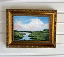 Load image into Gallery viewer, "Low Country River" an Original 5x7 Acrylic Painting Framed