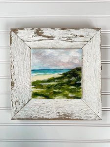 "Low Tide" An Original 6x6 Acrylic Painting Framed