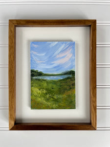 "Summer Day" an Original Framed 4x6 Acrylic Painting