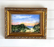 Load image into Gallery viewer, "Winter Beach" an Original 4x6 Acrylic Painting Framed