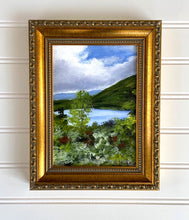 Load image into Gallery viewer, "Wyoming Hike" an Original 5x7 Acrylic Painting Framed