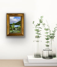 Load image into Gallery viewer, "Wyoming Hike" an Original 5x7 Acrylic Painting Framed
