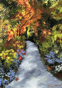 "Autumn Walk at Longwood" 5x7" Vertical Print