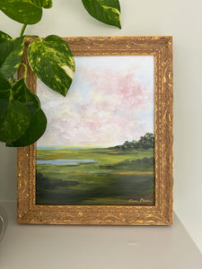 "Lovely Summer Morning" An Original 8x10 Acrylic Painting Framed