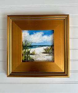 "Marco Island" An Original 6x6 Acrylic Painting Framed