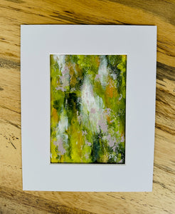 "Springtime Dreams" An Original 5x7 Painting on Paper Matted