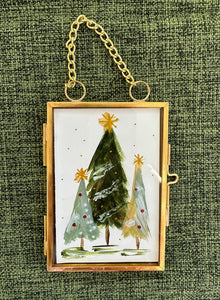 Three Trees Framed Ornament