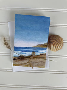 Set of 5 "Beach Walk" Notecards