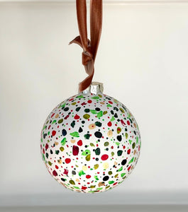 Christmas Confetti Abstract Ornament
