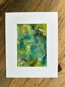"Golden Spring" An Original 5x7 Painting on Paper Matted