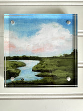 Load image into Gallery viewer, &quot;Low Country River&quot; a 4&quot;x4&quot; print framed in an acrylic block
