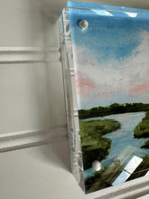 Load image into Gallery viewer, &quot;Low Country River&quot; a 4&quot;x4&quot; print framed in an acrylic block
