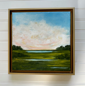 "Summer Sky" An Original 10x10 Acrylic Painting Framed