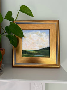 "Sunset Clouds" An Original 8x8 Acrylic Painting Framed