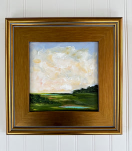 "Sunset Clouds" An Original 8x8 Acrylic Painting Framed