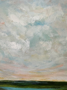 "Vast Summer Sky" An Original 9x12 Acrylic Painting Framed