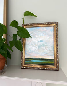 "Vast Summer Sky" An Original 9x12 Acrylic Painting Framed