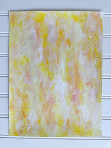 "A Color Story in Yellow II" An Original 9x12 Painting on Paper