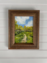 Load image into Gallery viewer, &quot;Autumn Path&quot; an Original Framed 5x7 Acrylic Painting
