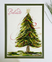 Load image into Gallery viewer, &quot;Believe&quot; Christmas Tree Print
