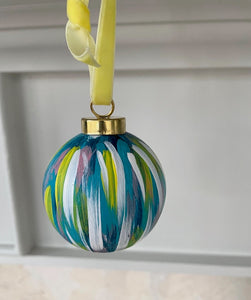 Turquoise, White & Pink Ornament