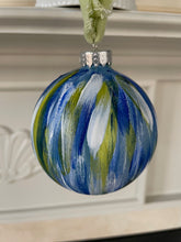 Load image into Gallery viewer, Blue, Green &amp; White Ornament
