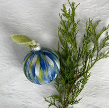Load image into Gallery viewer, Blue, Green &amp; White Ornament
