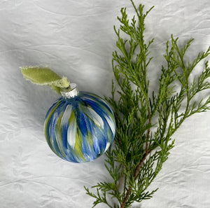 Blue, Green & White Ornament
