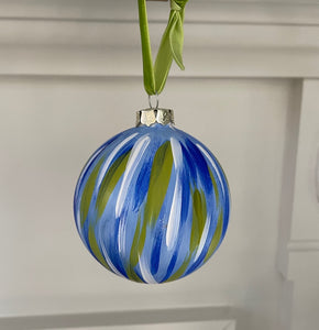 Blue, Green, Gold & White Ornament