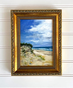 "Dunes" an Original 5x7 Acrylic Painting Framed