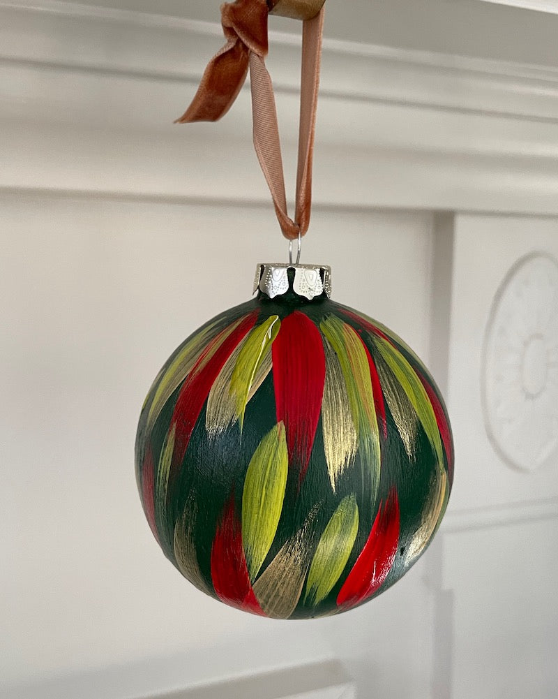 Green, Red & Gold Ornament