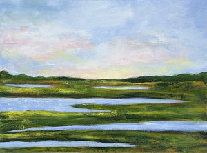 "Low Country Sunrise" an Original 12x16 Acrylic Painting