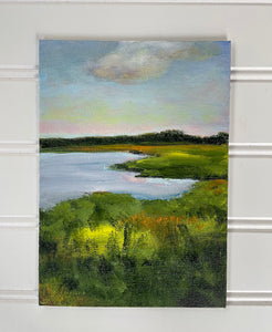 "Low Country Sky" an Original 5x7 Framed Acrylic Painting