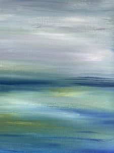 "Ocean and Sky" an Original 24x24 Acrylic Painting