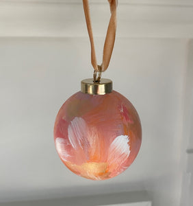 Peach, Pink & Gold Ornament