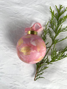 Pink & Gold Ornament