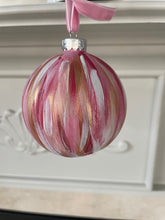 Load image into Gallery viewer, Pink, Gold &amp; White Ornament
