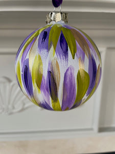 Purple, Green & Gold Ornament