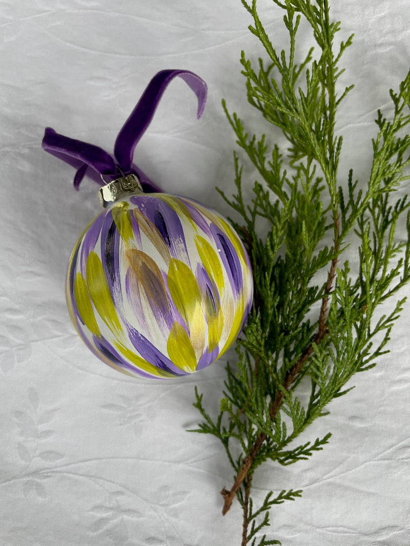 Purple, Green & Gold Ornament