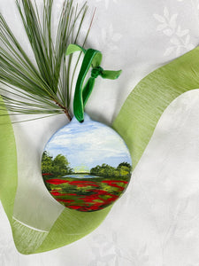 Red Fields Ornament