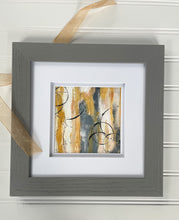 Load image into Gallery viewer, &quot;Soft Gray Abstract&quot; an Original 6x6 Painting on Paper Framed
