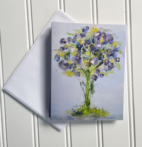 Set of 5 "Spring Bouquet" Notecards