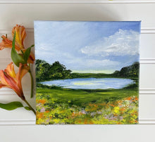 Load image into Gallery viewer, &quot;Spring Meadow&quot; an Original 6x6 Painting
