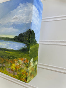 "Spring Meadow" an Original 6x6 Painting